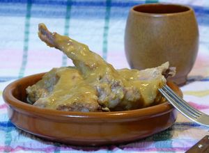 Foto principal de Conejo al ajillo (con y sin thermomix)