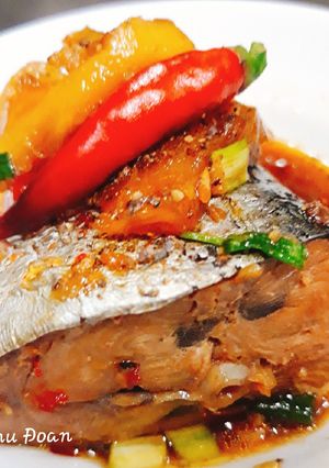 Hình của món Cá ngừ kho thơm.