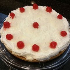 A picture of No bake Piña Colada Cheesecake Tart.