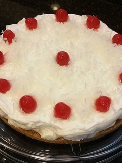 A picture of No bake Piña Colada Cheesecake Tart.