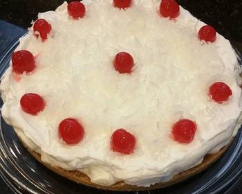 Without Fail Making Recipe No bake Pia Colada Cheesecake Tart Practical Delicious