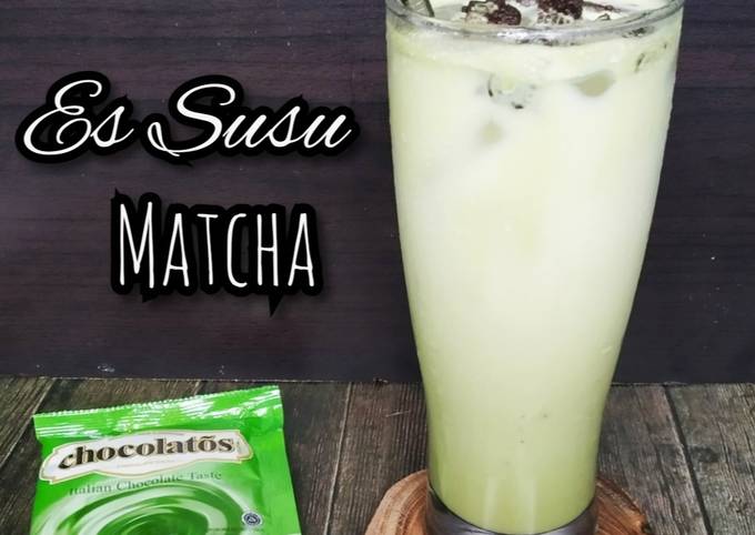 Bagaimana Menyiapkan Es Susu Matcha, Enak Banget
