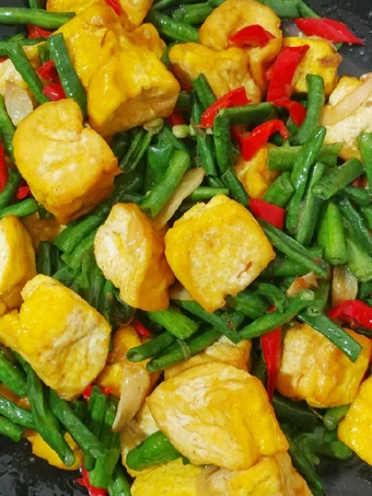Cara Mudah Menyiapkan Resep (335) Tumis Tahu Kacang Panjang yang  Bikin Ketagihan Anti Ribet, Lezat Sekali
