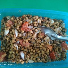 Moth beans chaat A picture of Moth beans chaat.