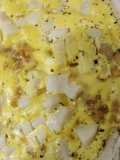 Quiche de palmitos, poro caramelizado y queso de cabra