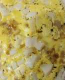 Quiche de palmitos, poro caramelizado y queso de cabra