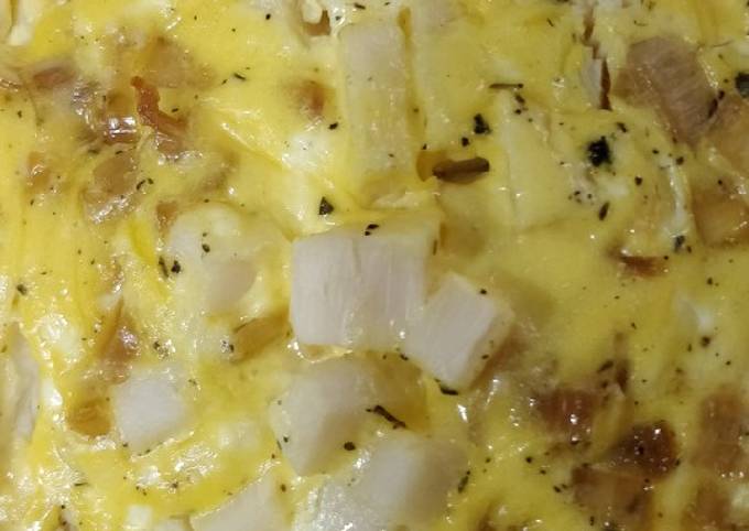 Quiche de palmitos, poro caramelizado y queso de cabra Receta de Angélica  González- Cookpad