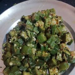 A picture of Bhindi fry.
