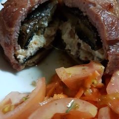 A picture of LeViés Danish Feta & Garlic Filled Mushrooms.