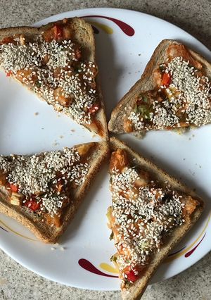 A picture of Mogo (cassava or also known as Tapioca)toast.