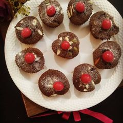A picture of Chocolate cupcakes.