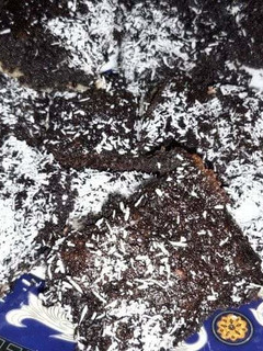Kókuszos pudingos kakaós süti recept fotója