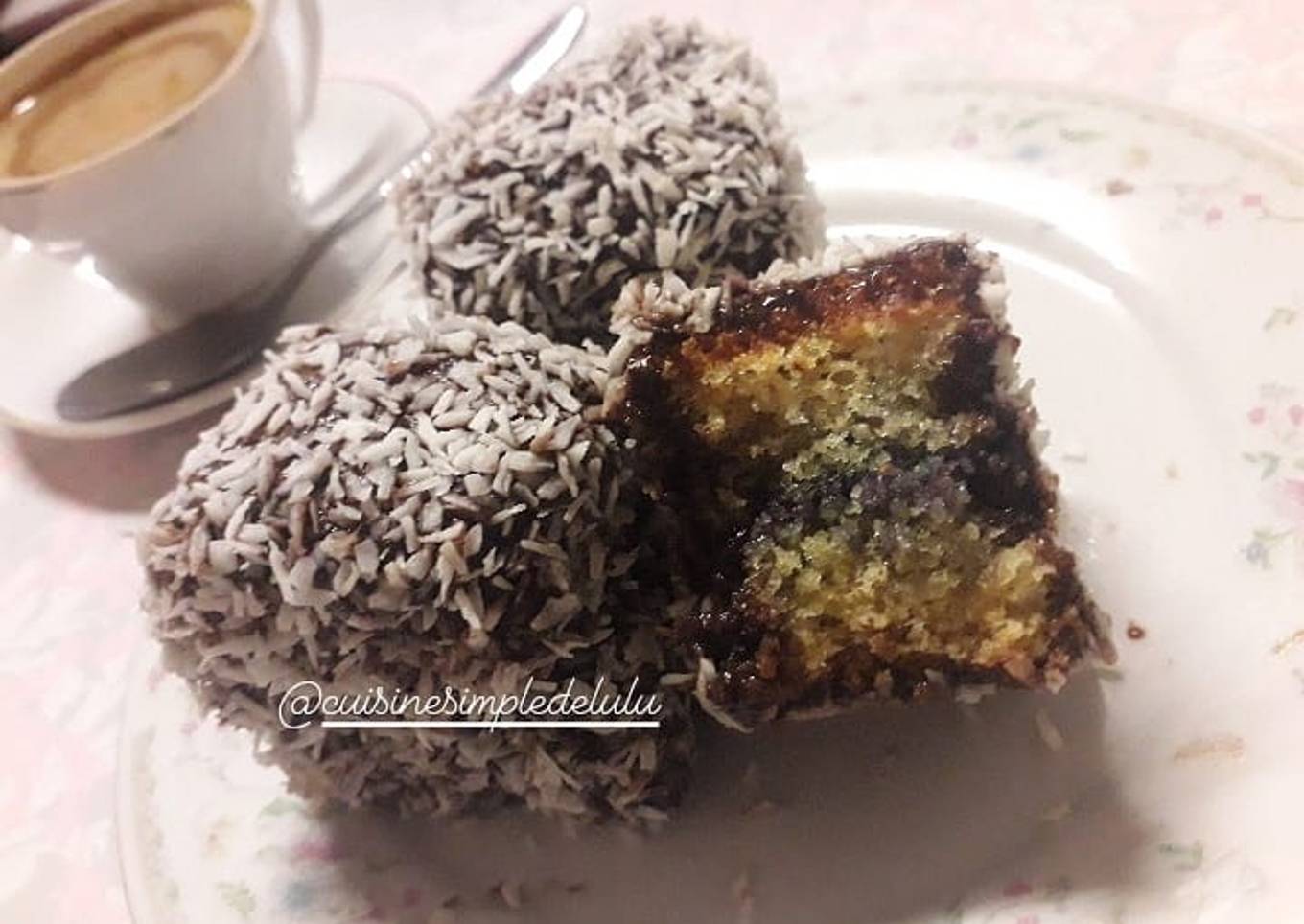 Lamington à la myrtille 🇭🇲