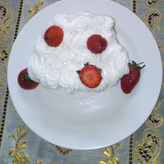 Fruit cake with royal icing A picture of Fruit cake with royal icing.