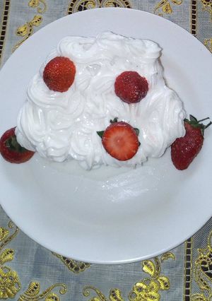 A picture of Fruit cake with royal icing.
