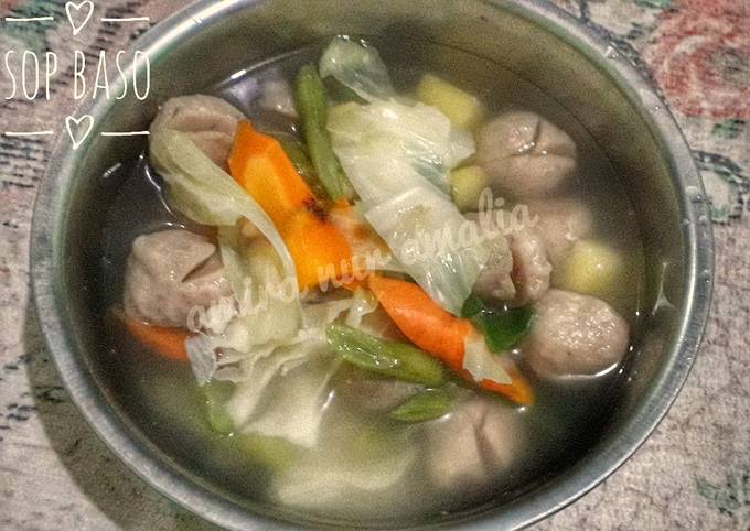 Resep Sop Baso Oleh Amira Kitchen 👩‍🍳 Cookpad