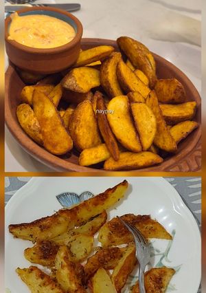 Foto resep Savory Cheesy Potato Wedges