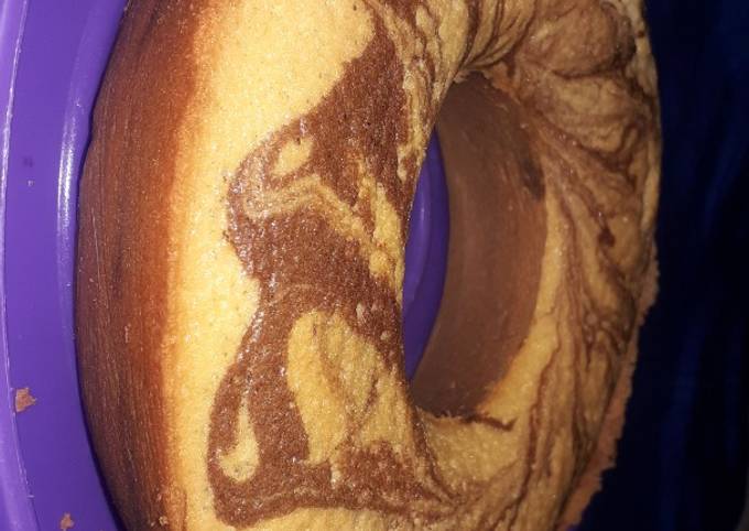 Bolu marmer putih telor empuk dan lembut