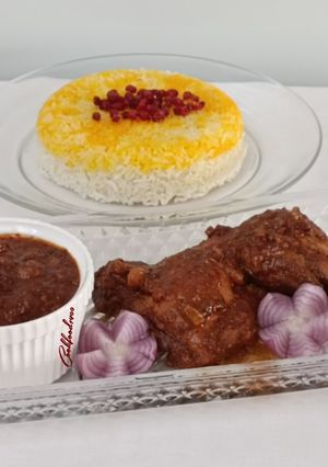 عکسی از دستور مرغ با سس مخصوص