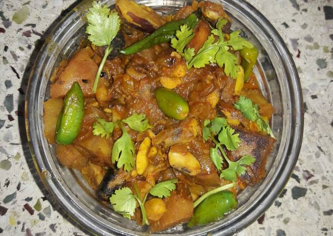 Step-by-Step Guide to Make Ultimate Potato pumpkin jackfruit seeds curry