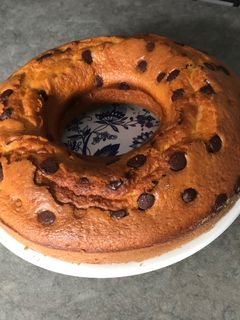 Una foto de Bizcocho de yogurt con pepitas de chocolate