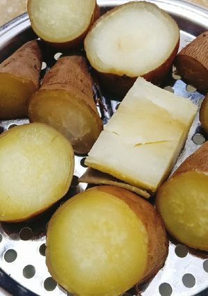 A picture of Steam Sweet Potatoes 🍠🍠.