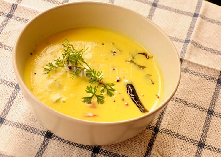 How to Prepare Super Quick Homemade Majjiga Pulusu or Dahi Kadi