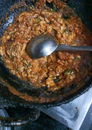 A picture of Baingan ka bharta.