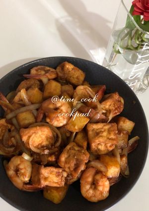 Foto resep Udang Tahu Kentang