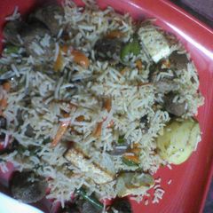 Veg biryani A picture of Veg biryani.