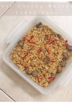 Foto resep 8. Nasi Goreng Balado Lidah Sapi