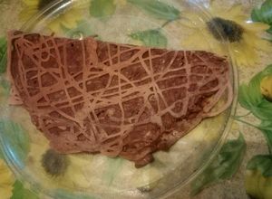 Une photo de Crêpe dentelle farcie omelette