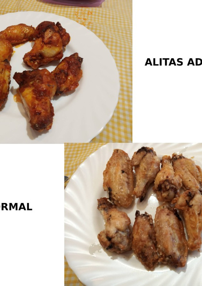 Una foto de Alitas Adobadas o normal en Airfryer