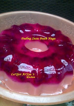 Foto resep Puding Susu Buah Naga