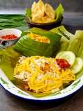 Nasi Kucing Uduk Beras Basmati Bungkus Daun Pisang