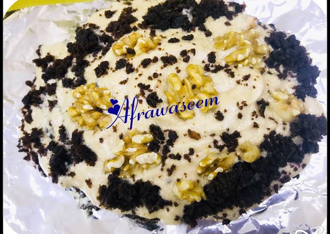 Choco walnut cake in microwave ready in 4 minutes
