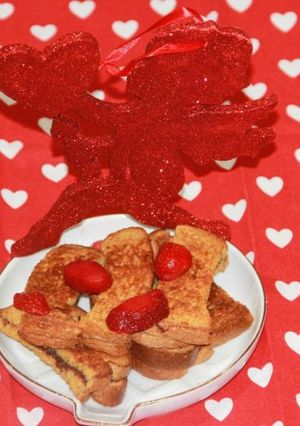 A picture of Nutella Stuffed French Toast Sticks.