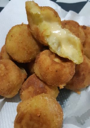 Foto resep Potato Cheese Ball with Broccoli