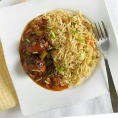 A picture of Veg Manchurian.