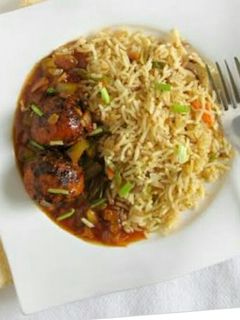 A picture of Veg Manchurian.