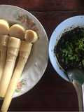 Nam Prik Nam Poo with Boiled Bamboo Shoots