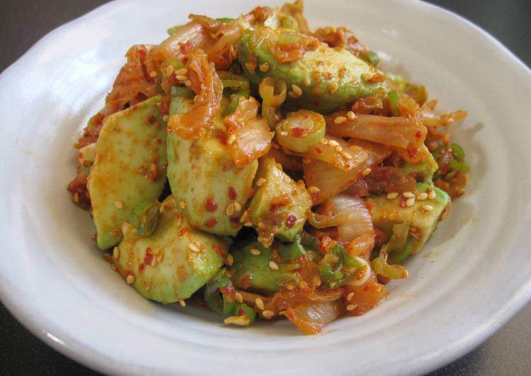 Recipe of Super Quick Homemade Avocado & Kimchi