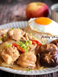 蔥燒雞燴飯 的食譜成品照片