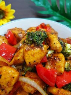 Foto resep Ayam Lada Hitam