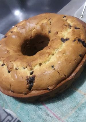 Una foto de Budín de limón y chips