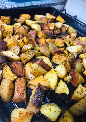 Una foto de Papas y batatas al horno 🤯