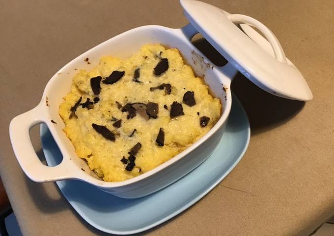 Polenta crémeuse aux truffes noires