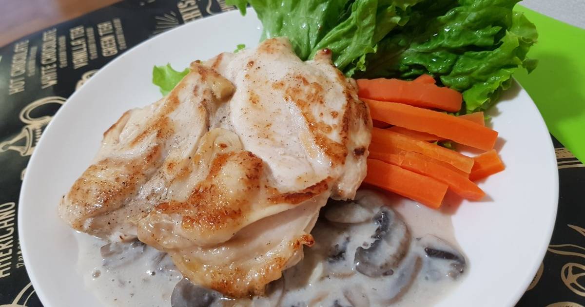 Resep Steak Ayam Saus Jamur Oleh Mama K Cookpad