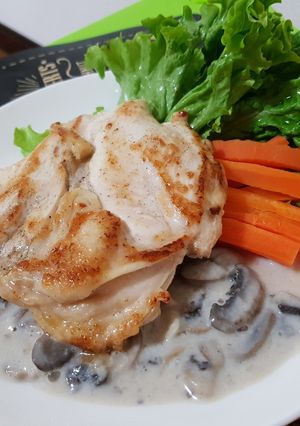Foto resep Steak ayam saus jamur