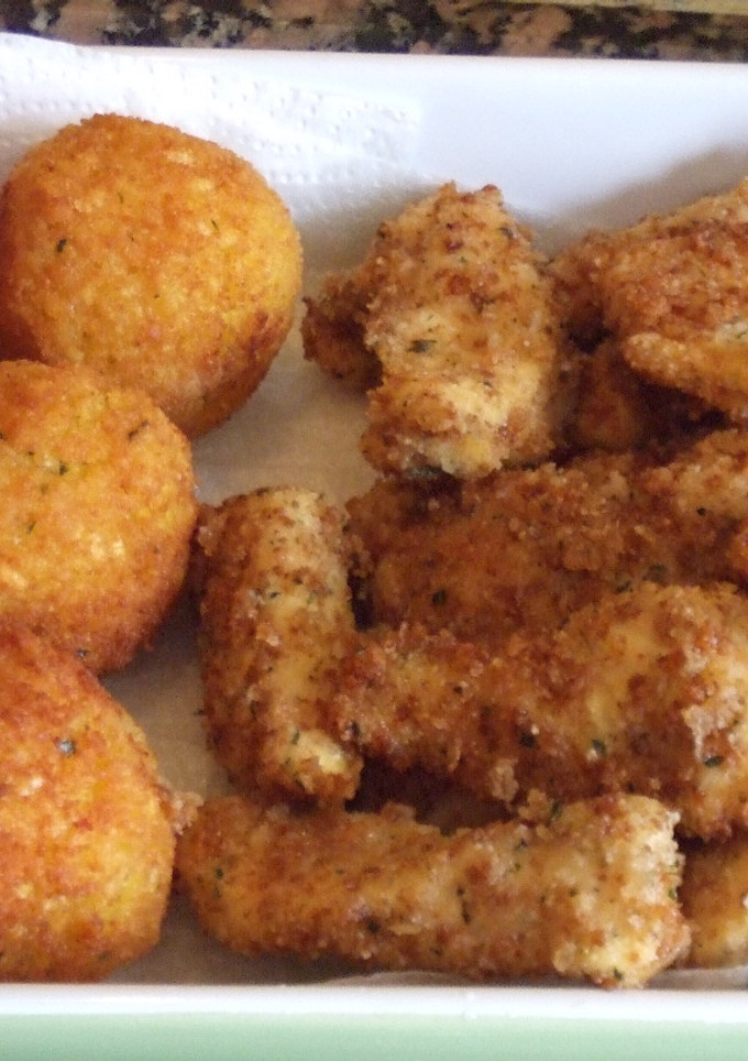 Una foto de Palitos de pollo con cereales aptos para celíacos y alérgicos